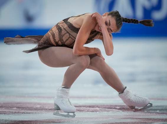 Kaya Ruiter of Canada skates during the womens free skating program at the ISU Figure skating, Eiskunstlauf Skate Canada competition on October 26, 2024 in Halifax, Canada. Noxthirdxpartyxsales  (271288478)
