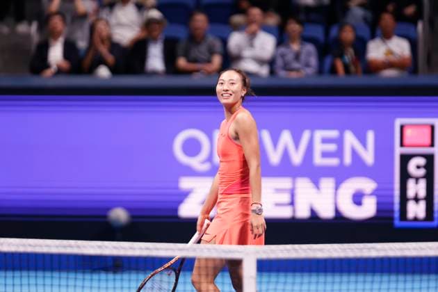 October 27, 2024, Tokyo, Japan: Qinwen ZHENG (CHN) wins the Singles Final match against Sofia KENIN (USA) during the Toray Pan Pacific Open Tennis Tournament 2024 at the Ariake Coliseum. Zheng won 7-6(5), 6-3. Tokyo Japan - ZUMAm191 20241027_aap_m191_005 Copyright: xRodrigoxReyesxMarinx