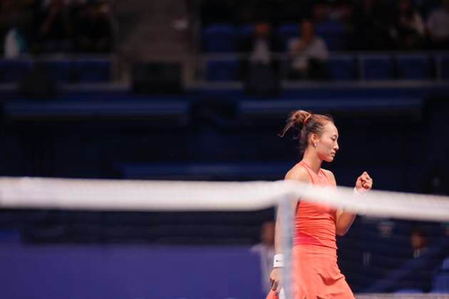 October 27, 2024, Tokyo, Japan: Qinwen ZHENG (CHN) wins the Singles Final match against Sofia KENIN (USA) during the Toray Pan Pacific Open Tennis Tournament 2024 at the Ariake Coliseum. Zheng won 7-6(5), 6-3. Tokyo Japan - ZUMAm191 20241027_aap_m191_020 Copyright: xRodrigoxReyesxMarinx