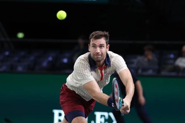 ROLEX PARIS MASTERS TENNIS 2024 Thierry Larret Maxppp. Tennis. Rolex Paris Masters. Accorhotels Arena, Paris (75),le 27 Octobre 2024. Qualifications : Quentin HALYS (FRA) vs Yunchaokete BU (CHN). Paris (75) ACCORHOTELS ARENA ILE DE FRANCE FRANCE  Copyright: xMAXPPPxThierryxLarretx TL_20241027_0002 0775668053st