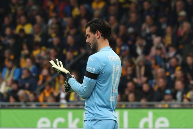 Braunschweig vs Münster, 2 BL Braunschweig, 27 10 2024, FOOTBALL Eintracht Braunschweig vs SC Preußen Münster, 2 BL, Season 2024 25 Goalkeeper Marko Johansson Eintracht Braunschweig Braunschweig