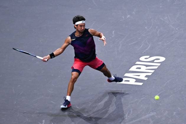 Yunchaokete Bu ( CHN ) during the Rolex Paris Masters at Accor Hotel Arena on October 27, 2024 in Paris, France. ( Photo by Federico Pestellini Panoramic ) TENNIS : Rolex Paris Masters - Paris - 27 10 2024 FedericoPestellini Panoramic 
