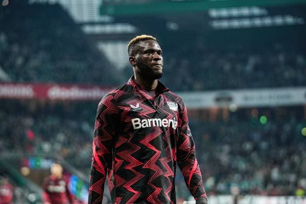 Victor Boniface Bayern 04 Leverkusen, 22 GER, SV Werder Bremen vs Bayer 04 Leverkusen, Football, Bundesliga, Matchday 8, Season 2024 25, 26 10 2024 DFL REGULATES PROHIBIT ANY USE OF PHOTOGRAPHS AS IMAGE SEQUENCES AND OR QUASI VIDEO GER, SV Werder Bremen vs Bayer 04 Leverkusen, Football, Bundesliga, Matchday 8, Season 2024 25, 26 10 2024 Bremen Copyright: xEibner-Pressefoto MarcelxvonxFehrnx EP_MFN