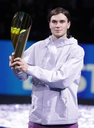 TENNIS - ATP, Tennis Herren Erste Bank Open VIENNA,AUSTRIA,27.OCT.24 - TENNIS - ATP World Tour, Erste Bank Open. Image shows Jack Draper (GBR). Keywords: trophy.  GEPAxpictures xWalterxLuger