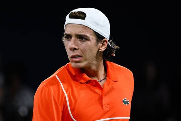 Arthur Cazaux ( FRA ) looks dejected during the Rolex Paris Masters at Accor Hotel Arena on October 27, 2024 in Paris, France. ( Photo by Federico Pestellini Panoramic ) TENNIS : Rolex Paris Masters - Paris - 27 10 2024 FedericoPestellini Panoramic 