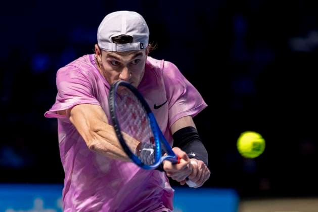 JACK DRAPER GBR in picture in match against KAREN KHACHANOV at the ATP World Tour, Erste Bank Open at the Wiener Stadthalle Vienna