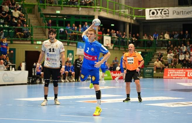 2 Handball Bundesliga, Bergischer HC vs HC Elbflorenz, 27 10 2024 Noah Beyer Bergischer HC 2 2 Handball Bundesliga, Bergischer HC vs HC Elbflorenz, 27 10 2024,Uni Halle,Wuppertal,Germany on 27 10 24 Copyright: xBEAUTIFULxSPORTS Henrichsx