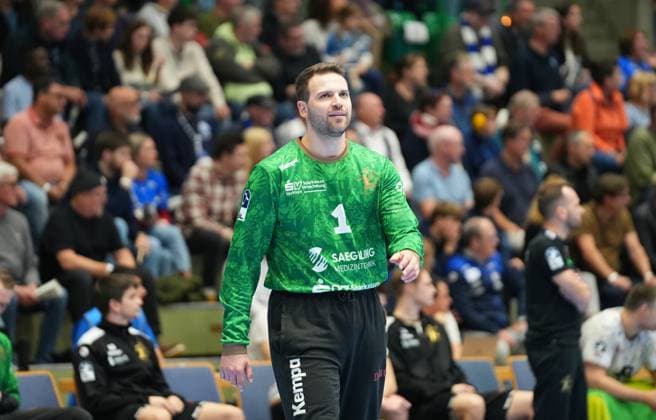 2 Handball Bundesliga, Bergischer HC vs HC Elbflorenz, 27 10 2024 Marino Mallwitz HC Elbflorenz Dresden 1 2 Handball Bundesliga, Bergischer HC vs HC Elbflorenz, 27 10 2024,Uni Halle,Wuppertal,Germany on 27 10 24 Copyright: xBEAUTIFULxSPORTS Henrichsx