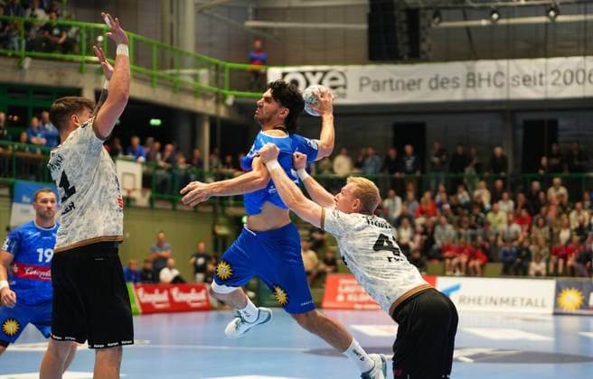 2 Handball Bundesliga, Bergischer HC vs HC Elbflorenz, 27 10 2024 Eloy Morante Maldonado Bergischer HC 33 2 Handball Bundesliga, Bergischer HC vs HC Elbflorenz, 27 10 2024,Uni Halle,Wuppertal,Germany on 27 10 24 Copyright: xBEAUTIFULxSPORTS Henrichsx