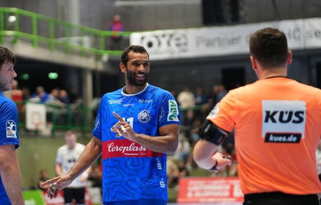 2 Handball Bundesliga, Bergischer HC vs HC Elbflorenz, 27 10 2024 Djibril M Bengue Bergischer HC 11 2 Handball Bundesliga, Bergischer HC vs HC Elbflorenz, 27 10 2024,Uni Halle,Wuppertal,Germany on 27 10 24 Copyright: xBEAUTIFULxSPORTS Henrichsx
