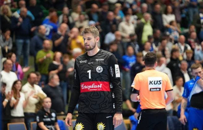 2 Handball Bundesliga, Bergischer HC vs HC Elbflorenz, 27 10 2024 Christopher Rudeck Bergischer HC 1 2 Handball Bundesliga, Bergischer HC vs HC Elbflorenz, 27 10 2024,Uni Halle,Wuppertal,Germany on 27 10 24 Copyright: xBEAUTIFULxSPORTS Henrichsx