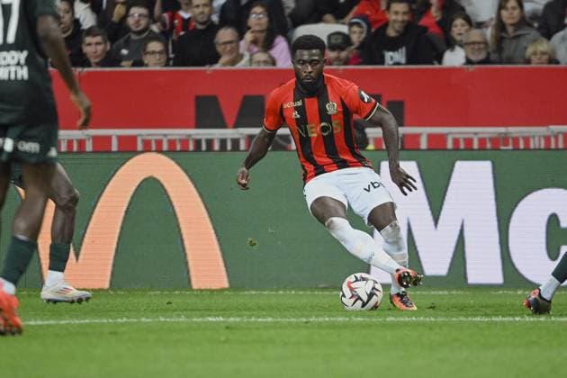 Forward BOGA Jeremie (OGC Nice). OGC Nice vs AS Monaco, Ligue 1 Mcdonalds in Allianz Riviera Stadium, NICE, France, on 27 October, 2024. FOOTBALL : L1 J9 - OGC Nice vs AS Monaco - Ligue 1 - 27 10 24 FredDides Panoramic 