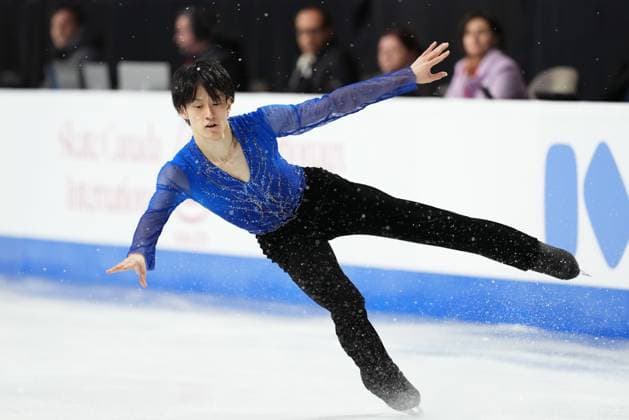October 27, 2024, Halifax, Ns, Canada: Sota Yamamoto of Japan competes in the men s free program at the Skate Canada International Figure skating, Eiskunstlauf competition in Halifax on Sunday, October 27, 2024. Sota Yamamoto  - ZUMAc35_ 20241027_zaf_c35_036 Copyright: xDarrenxCalabresex