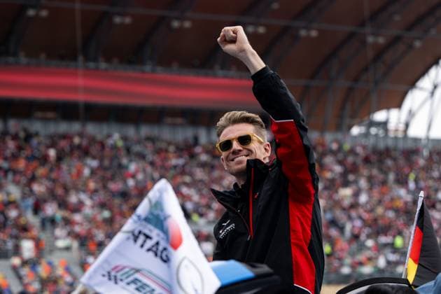Nico Huelkenberg MoneyGram Haas F1 Team, Germany, 27 at the drivers parade, MEX, Formula 1 World Championship, Mexico City Grand Prix, Autodromo Hermanos Rodriguez, Race, 27 10 2024 MEX, Formula 1 World Championship, Mexico City Grand Prix, Autodromo Hermanos Rodriguez, Race, 27 10 2024 Mexico City Copyright: xEibner-Pressefoto Memmlerx EP_MMR