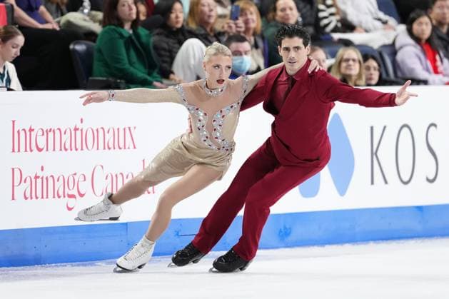 October 27, 2024, Halifax, Ns, Canada: Ice dancers Piper Gilles and Paul Poirier of Canada compete in the free dance event at the Skate Canada International Figure skating, Eiskunstlauf competition in Halifax on Sunday, October 27, 2024. Piper Gilles, Paul Poirier  - ZUMAc35_ 20241027_zaf_c35_095 Copyright: xDarrenxCalabresex