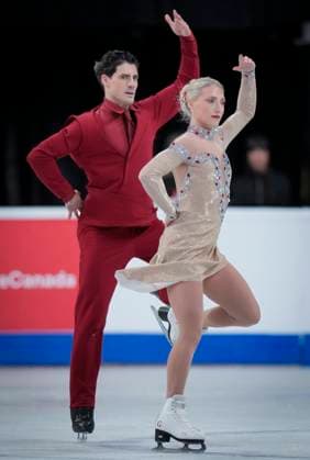 Piper Gilles and Paul Poirier of Canada skate during the ice dance free skating program at the ISU Figure skating, Eiskunstlauf Skate Canada competition on October 27, 2024 in Halifax, Canada. They won the competition. Noxthirdxpartyxsales  (271369758)