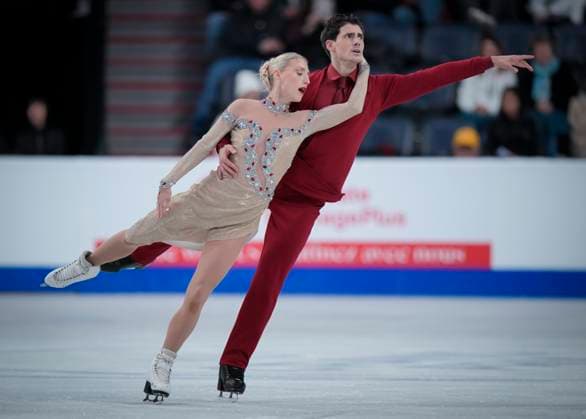 Piper Gilles and Paul Poirier of Canada skate during the ice dance free skating program at the ISU Figure skating, Eiskunstlauf Skate Canada competition on October 27, 2024 in Halifax, Canada. They won the competition. Noxthirdxpartyxsales  (271369775)
