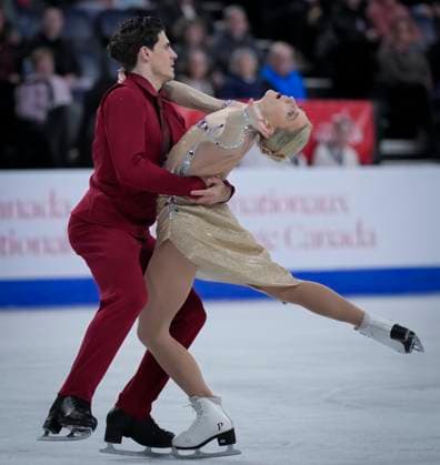 Piper Gilles and Paul Poirier of Canada skate during the ice dance free skating program at the ISU Figure skating, Eiskunstlauf Skate Canada competition on October 27, 2024 in Halifax, Canada. They won the competition. Noxthirdxpartyxsales  (271370476)