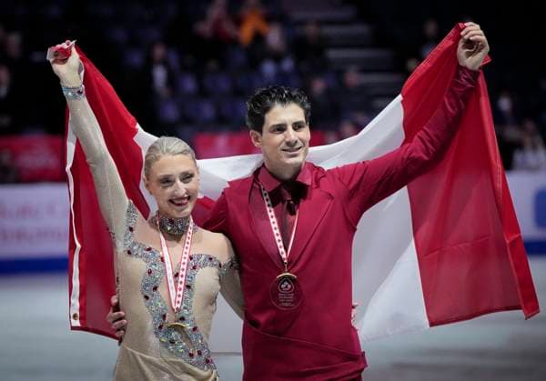 Piper Gilles and Paul Poirier of Canada pose at the ISU Figure skating, Eiskunstlauf Skate Canada competition on October 27, 2024 in Halifax, Canada. Noxthirdxpartyxsales  (271369974)