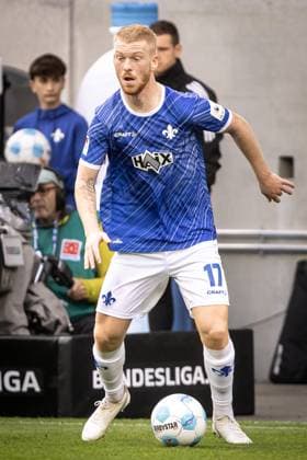 Soccer Men 2 Bundesliga 10 Matchday Season 2024 2025 SV Darmstadt 98 SSV Ulm 1846 Football 1 1 27 10 2024 17 Kai Klefisch SV Darmstadt DFL regulations prohibit any use of photographs as image sequences and or quasi video Darmstadt Merck Stadion am Böllenfalltor Germany