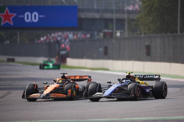 81 PIASTRI Oscar (aus), McLaren F1 Team MCL38, action and 43 COLAPINTO Franco (arg), Williams Racing FW46, action during the Formula 1 Gran Premio de la Ciudad de Mexico 2024, 20th round of the 2024 Formula One World Championship, WM, Weltmeisterschaft from October 25 to 27, 2024 on the Autodromo Hermanos Rodriguez, in Mexico City, Mexico - F1 - MEXICO CITY GRAND PRIX 2024 DPPI Panoramic 241027_R20_MESSICO_DP_EA024171