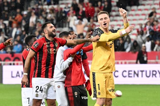 OGC Nice v AS Monaco - Ligue 1 MCDonald s 2024 2025 01 Marcin BULKA (ogcn) - 24 Gaetan LABORDE (ogcn) during the Ligue 1 MCDonald s match between Nice and Monaco at Allianz Riviera Stadium on October 27, 2024 in Nice, France. Nice France  Copyright: xFEPx 776228937