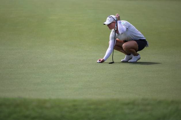 Maybank championship 2024 final round in Kuala Lumpur - 27 Oct 2024 Jennifer Kupcho of America lines up her shot on the 11th tee during the final round of Maybank Championship 2024 on Kuala Lumpur Golf & Country Club golf course. Kuala Lumpur Malaysia Copyright: xFarisxHadziqx xSOPAxImagesx Farishdzq_MYFD_43