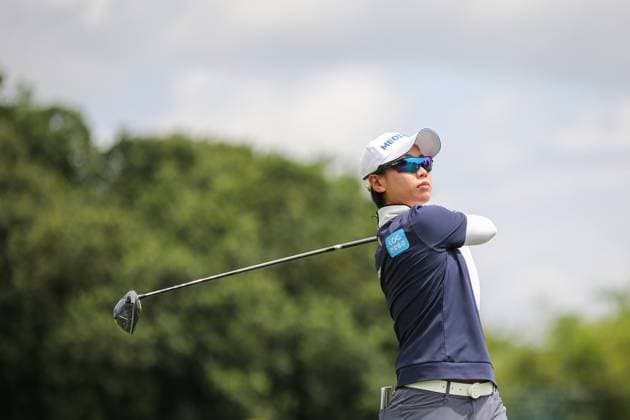 October 27, 2024, Kuala Lumpur, Malaysia: An Na-rin of South Korea plays her shot from the 13th tee during the final round of Maybank Championship 2024 on Kuala Lumpur Golf & Country Club golf course. Kuala Lumpur Malaysia - ZUMAs197 20241027_aaa_s197_354 Copyright: xFarisxHadziqx