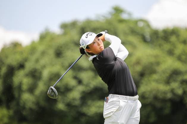 October 27, 2024, Kuala Lumpur, Malaysia: Ruoning Yin of China plays her shot from the 13th tee during the final round of Maybank Championship 2024 on Kuala Lumpur Golf & Country Club golf course. Kuala Lumpur Malaysia - ZUMAs197 20241027_aaa_s197_365 Copyright: xFarisxHadziqx