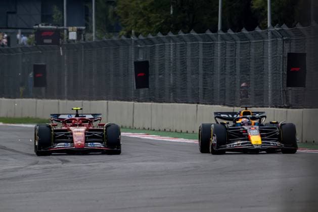 MEXICO CITY, MEXICO: Carlos Sainz, racing for the Ferrari team during the 2024 Formula 1 Mexico City Grand Prix at the Autodromo Hermanos Rodriguez in Mexico City, Mexico