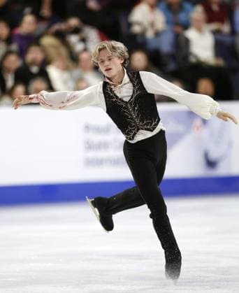 Figure skating, Eiskunstlauf Skate Canada International Ilia Malinin of the United States performs in the men s free program at Skate Canada International in Halifax on Oct. 27, 2024.  A14AA0003649120P
