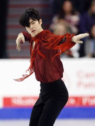 Figure skating, Eiskunstlauf Skate Canada International Cha Jun Hwan of South Korea performs in the men s free program at Skate Canada International in Halifax on Oct. 27, 2024.  A14AA0003649171P