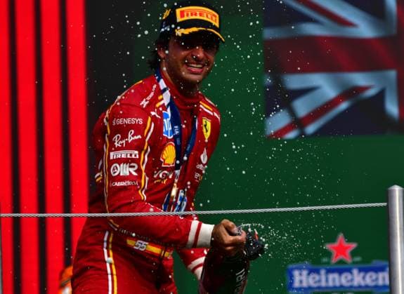 October 27, 2024, Mexico City, Mexico City, Mexico: The Spanish CARLOS SAINZ became the fastest driver this Sunday at the FORMULA 1 Grand Prix of Mexico City 2024 , followed by the British LANDO NORRIS of the McLaren team, second place and CHARLES LECRERC, of Ã¢â‚¬¹Ã¢â‚¬¹the Ferrari team in third place. Mexico City Mexico - ZUMAn296 0775841296st Copyright: xJorgexNunezx