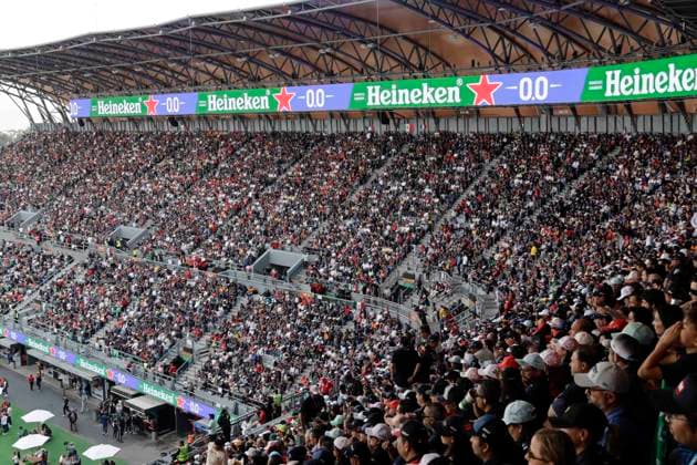 October 27, 2024, Mexico City, Mexico City, Mexico: Mexico City fans attend the Formula 1 Grand Prix at the Autodromo Hermanos Rodriguez, hundreds of people gathered early in the morning to support their favourite team. Mexico City Mexico - ZUMAs310 0775852043st Copyright: xLuisxExSalgadox