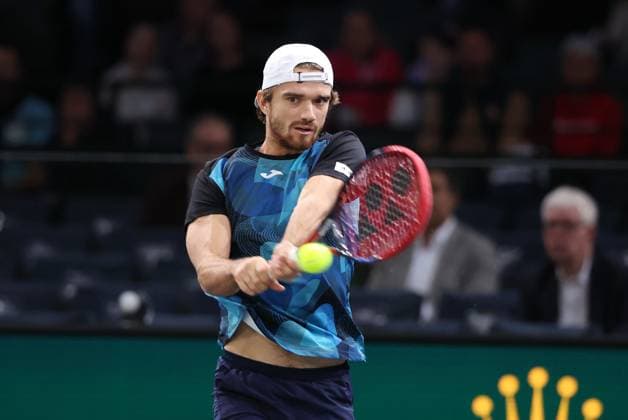 ROLEX PARIS MASTERS TENNIS 2024 Thierry Larret Maxppp. Tennis. Rolex Paris Masters. Accorhotels Arena, Paris (75), le 28 Octobre 2024. Tomas MACHAC (CZE) vs Arthur RINDERKNECH (FRA). Paris (75) ACCORHOTELS ARENA ILE DE FRANCE FRANCE  Copyright: xMAXPPPxThierryxLarretx TL_20241028_7002 0776018809st