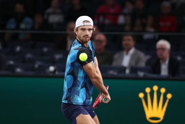 ROLEX PARIS MASTERS TENNIS 2024 Thierry Larret Maxppp. Tennis. Rolex Paris Masters. Accorhotels Arena, Paris (75), le 28 Octobre 2024. Tomas MACHAC (CZE) vs Arthur RINDERKNECH (FRA). Paris (75) ACCORHOTELS ARENA ILE DE FRANCE FRANCE  Copyright: xMAXPPPxThierryxLarretx TL_20241028_7003 0776019039st