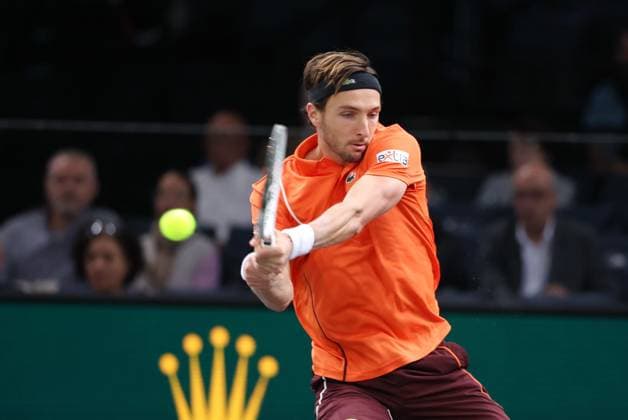 ROLEX PARIS MASTERS TENNIS 2024 Thierry Larret Maxppp. Tennis. Rolex Paris Masters. Accorhotels Arena, Paris (75), le 28 Octobre 2024. Tomas MACHAC (CZE) vs Arthur RINDERKNECH (FRA). Paris (75) ACCORHOTELS ARENA ILE DE FRANCE FRANCE  Copyright: xMAXPPPxThierryxLarretx TL_20241028_7007 0776019079st