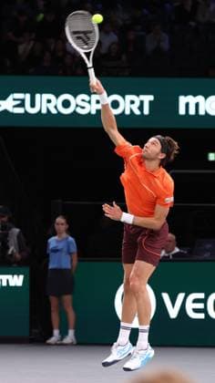 ROLEX PARIS MASTERS TENNIS 2024 Thierry Larret Maxppp. Tennis. Rolex Paris Masters. Accorhotels Arena, Paris (75), le 28 Octobre 2024. Tomas MACHAC (CZE) vs Arthur RINDERKNECH (FRA). Paris (75) ACCORHOTELS ARENA ILE DE FRANCE FRANCE  Copyright: xMAXPPPxThierryxLarretx TL_20241028_7008 0776019080st