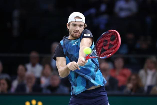 ROLEX PARIS MASTERS TENNIS 2024 Thierry Larret Maxppp. Tennis. Rolex Paris Masters. Accorhotels Arena, Paris (75), le 28 Octobre 2024. Tomas MACHAC (CZE) vs Arthur RINDERKNECH (FRA). Paris (75) ACCORHOTELS ARENA ILE DE FRANCE FRANCE  Copyright: xMAXPPPxThierryxLarretx TL_20241028_7010 0776019082st