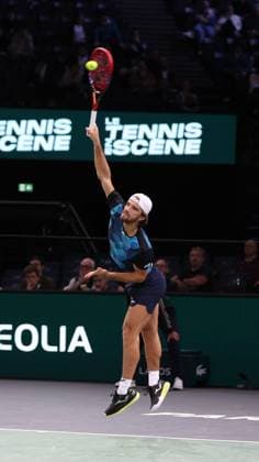 ROLEX PARIS MASTERS TENNIS 2024 Thierry Larret Maxppp. Tennis. Rolex Paris Masters. Accorhotels Arena, Paris (75), le 28 Octobre 2024. Tomas MACHAC (CZE) vs Arthur RINDERKNECH (FRA). Paris (75) ACCORHOTELS ARENA ILE DE FRANCE FRANCE  Copyright: xMAXPPPxThierryxLarretx TL_20241028_7014 0776019086st