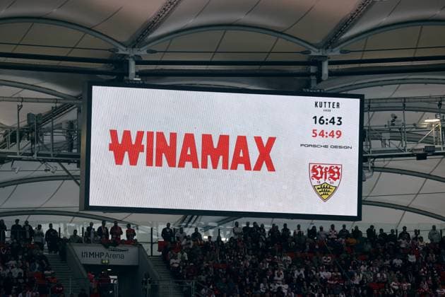 26 10 24 VfB Stuttgart Holstein Kiel Germany, Stuttgart, 26 10 2024, Football, Bundesliga, VfB Stuttgart Holstein Kiel Scoreboard winamax Sponsor