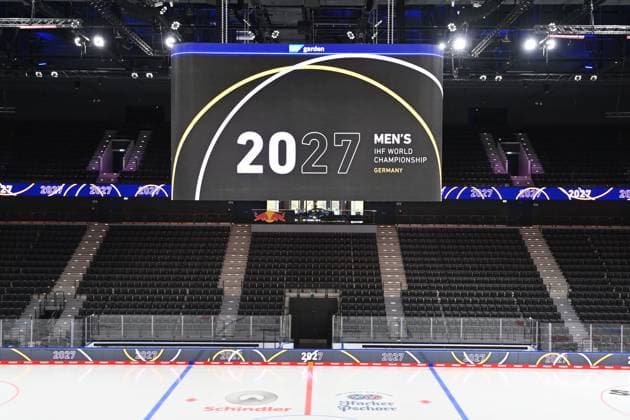 SAP Garden,Uebersicht, Handball:Bekanntgabe der Spielorte der 30th IHF World Championship, WM, Weltmeisterschaft WM 2027 in Deutschland am 28.10.2024 in Muenchen. *** SAP Garden,Overview, Handball Announcement of the venues of the 30th IHF World Championship, World Championship 2027 in Germany on 28 10 2024 in Munich