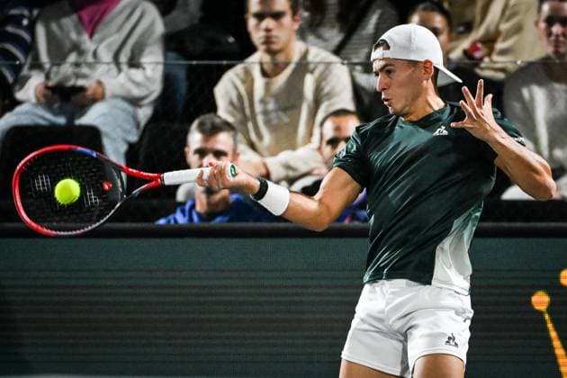 October 28, 2024, Paris, France, France: Sebastian BAEZ of Argentina during the first day of the Rolex Paris Masters 1000 tennis tournament at Accor Arena on October 28, 2024 in Paris, France. Paris France - ZUMAm308 20241028_zsp_m308_023 Copyright: xMatthieuxMirvillex