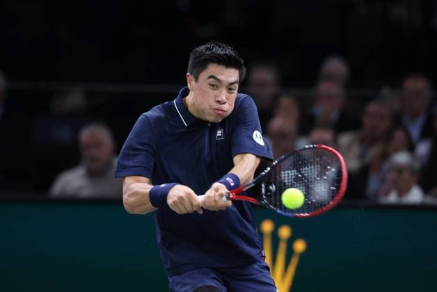 ROLEX PARIS MASTERS TENNIS 2024 Thierry Larret Maxppp. Tennis. Rolex Paris Masters. Accorhotels Arena, Paris (75), le 28 Octobre 2024. Ugo HUMBERT (FRA) vs Brandon NAKASHIMA (USA) Paris (75) ACCORHOTELS ARENA ILE DE FRANCE FRANCE  Copyright: xMAXPPPxThierryxLarretx TL_20241028_4013 0776098892st