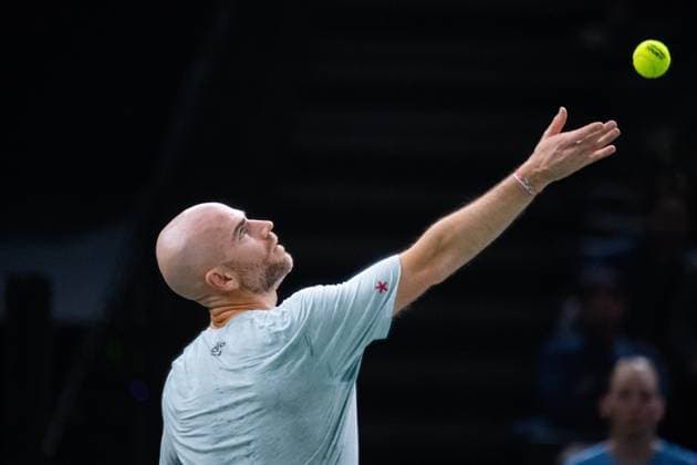 Adrian Mannarino (FRA) TENNIS : Paris Rolex Master - Paris - 28 10 2024 BaptisteAutissier Panoramic 