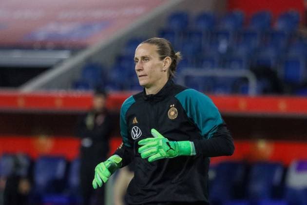 Duisburg, Germany 28 October 2024 Test match soccer women national team Germany vs Australia In the picture Ann Katrin Berger Germany DFB regulations prohibit any use of photographs as image sequences and or quasi video Schauinsland Reisen Arena Niedersachsen Copyright: xFotostandx xFantinix