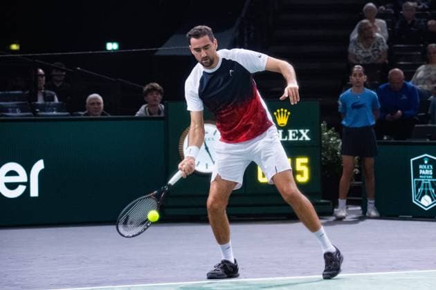 Marin Cilic (CRO) TENNIS : Paris Rolex Master - Paris - 29 10 2024 BaptisteAutissier Panoramic 