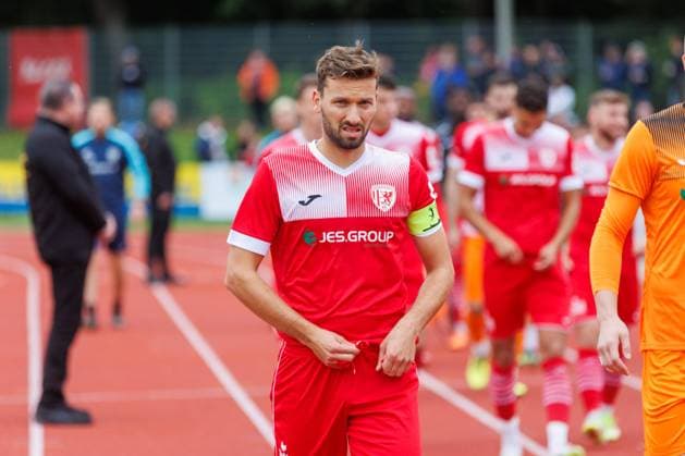 Tom Weilandt Greifswald GER, Greifswalder FC vs FC Rot Weiß Erfurt, Football, Regionalliga Nordost, 10 Matchday, Season 2023 2024, 07 10 2023 @ Andy Bünning Greifswald Volksstadion Mecklenburg Vorpommern Germany