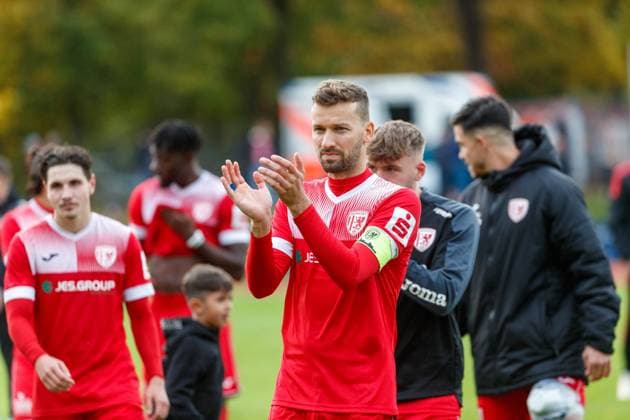Tom Weilandt Greifswald GER, Greifswalder FC vs FC Energie Cottbus, Football, Regionalliga Nordost, Matchday 12, Season 2023 2024, 29 10 2023 Greifswald Volksstadion Mecklenburg Vorpommern Germany