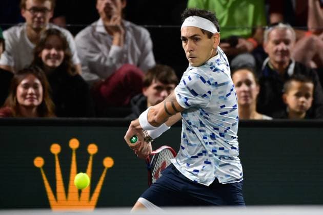 Roberto Carballes Baena ( ESP ) during the Rolex Paris Masters at Accor Hotel Arena on October 29, 2024 in Paris, France. (Photo by Federico Pestellini Panoramic ) TENNIS : Rolex Paris Masters - Paris - 29 10 2024 FedericoPestellini Panoramic 